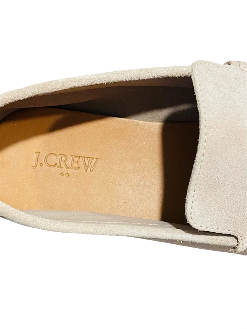 J. Crew Men's Light Tan Suede Slip-On Loafers